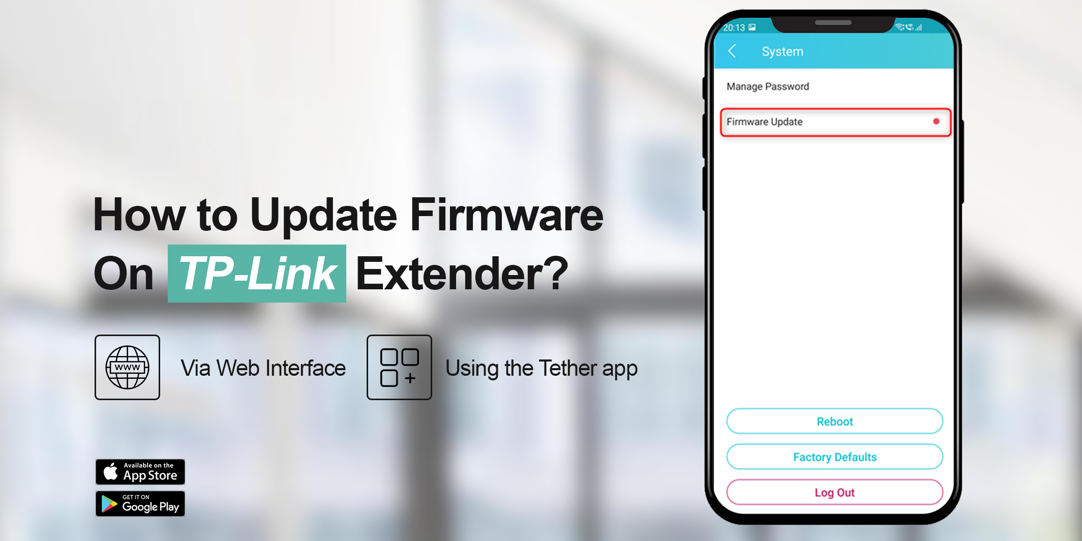 Update TP-Link WiFi Extender Firmware
